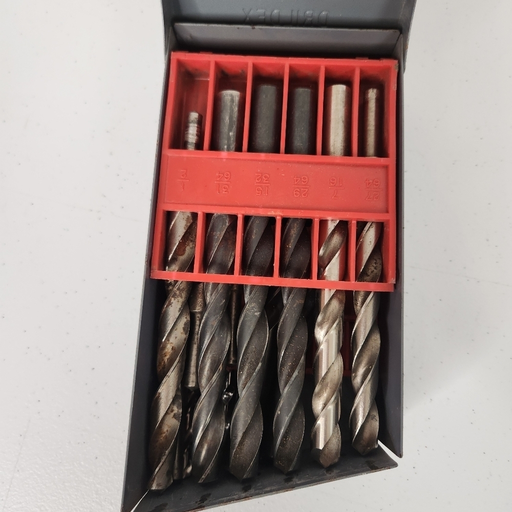Vintage Huot St. Paul Drill Index Drildex 1/16 To 1/2 By 1/64 - Mostly Complete - Picture 3 of 6